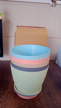 Round Flower Pot with Bottom Tray (5 Pcs Set / Small / 14×16 Cm) the24kgal