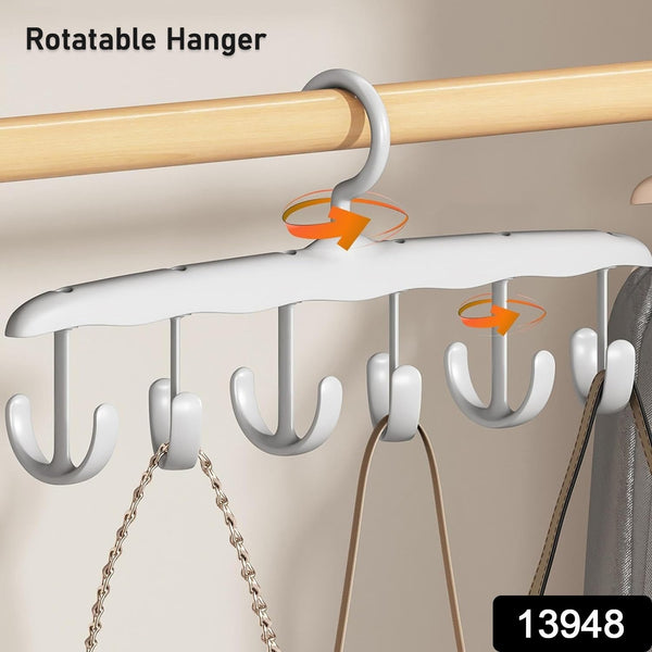 Rotatable Tank Top Hanger – Space Saving Closet Organizer for Dorms & Apartments (12-Hook) the24kgal