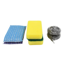 Microfiber Kitchen Cleaning Set - 6-Piece Sponge & Scouring Pad Collection the24kgal