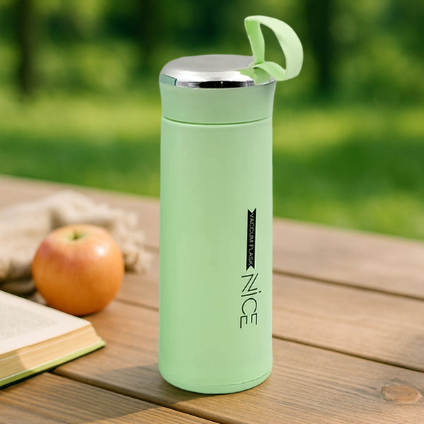 outdoor sport water bottle 400ml leak proof BPA-free for travel cold and hot water glass water bottle with daily water intake for gym and children (MOQ :-50 pc) the24kgal