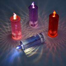 Big Simple Candles for Home Decoration, Crystal Candle Lights (Multicolor) the24kgal