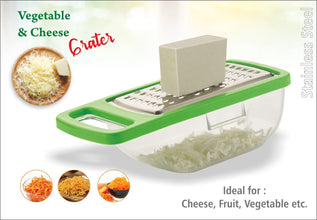 Cheese Grater / Slicer / Chopper With Stainless Steel Blades the24kgal