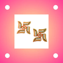 Decorative Swastik Sticker (2Pc Set) the24kgal