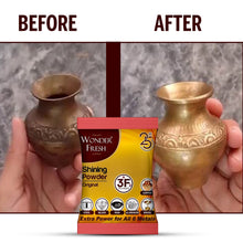 Shining Powder, Cleans and Polishes Copper, Brass, Silver, Aluminum, Iron, and Steel, Removes Tarnish and Oxidation (200 GM) the24kgal