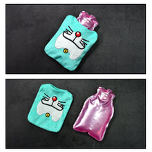 Doremon Cartoon Small Hot Water Bag with Cover for Pain Relief the24kgal