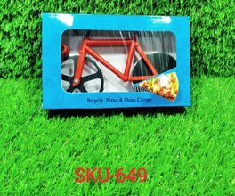 Bicycle Pizza Cutter (1 Pc): Stainless Steel, Unbreakable Handle the24kgal