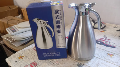 Vacuum Insulated Kettle Jug (Stainless Steel): 1.5L Sizes the24kgal