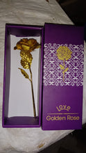 Luxury Decorative Gold Plated Artificial Golden Rose with Premium Box the24kgal