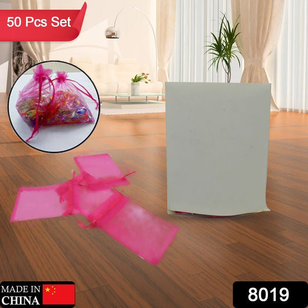 Organza Drawstring Gift Bags – Small Mesh Pouches for Wedding, Party & Festival Favors (50 Pcs Set) the24kgal