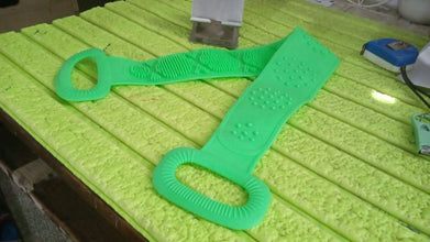 Silicone Body Back Scrubber Double Side Bathing Brush for Skin Deep Cleaning Massage, Dead Skin Removal (135 Gm | Big Size / 1pc) the24kgal