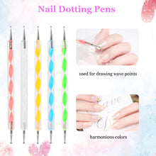 Nail Art Point Pen and Set Used by Women's for Their Fashion Purposes (Pack of 5Pcs) the24kgal