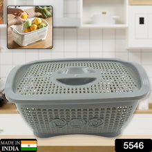 Multipurposes Plastic Basket, Organizer for Kitchen, Countertop, Cabinet, Bathroom with Lid, Plastic Storage Basket For Store Fruits, Vegetables, Magazines, Cosmetics, Stationary (1 Pc / Mix Color ) the24kgal