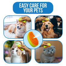 3-in-1 Cat Steamy Brush – Self-Cleaning Pet Grooming & Hair Removal Comb the24kgal