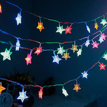 28 LED / Star 3.9 Meter Star Shape Led Light Battery Operated with Flashing Modes for Home Decoration, Kids Room, Waterproof Diwali & Wedding LED Christmas Light Indoor and Outdoor Light ,Festival Decoration (Multicolor Battery Not Included 3.9Mtr) the24kgal