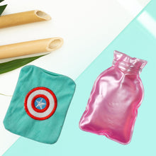 Captain America Print Small Hot Water Bag with Cover for Pain Relief the24kgal