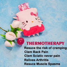 Pink Hello Kitty Small Hot Water Bag with Cover for Pain Relief the24kgal