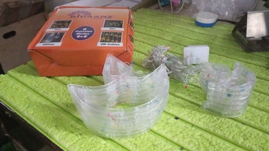 Multicolor 12 Diya Curtain String Lights, Window Curtain Lights with 8 Flashing Modes Decoration Light (Multi Color) the24kgal