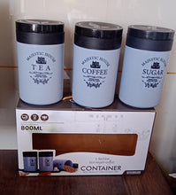 Airtight Containers – For Tea, Coffee, Sugar & More (3 Pcs Set) the24kgal