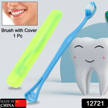 2-in-1 Soft Toothbrush & Tongue Cleaner for All Ages (1 Pc, With Cover) the24kgal