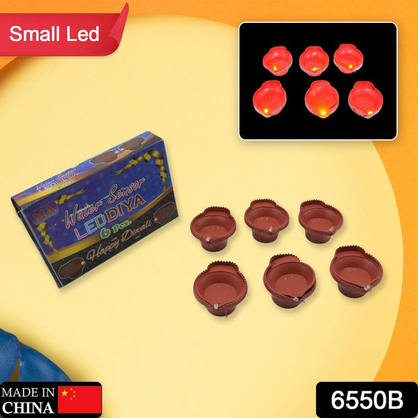 Water Sensor Diyas for Diwali Decoration | Diyas for Home Decoration| Diwali Decoration Items for Home Decor Diyas | Diwali LED Diyas Candle with Water Sensing Technology E-Diya (6Pc Set) the24kgal