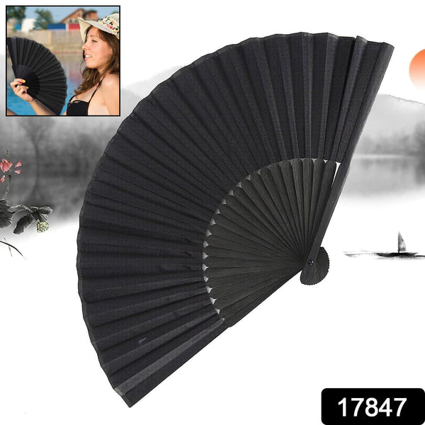 Folding Handheld Pretty Hand Fan Wedding Party Accessory Pocket Sized Fan For Wedding Gift, Party Favors, DIY Decoration, Summer Holidays (1 Pc) the24kgal