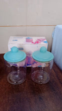 Transparent Kitchen Plastic Container/ Jar Set (2 Pcs Set / 1100 ML Approx) the24kgal
