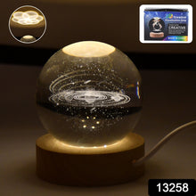 3D Astronomy Night Lamp Crystal Ball lamps With Base (1 Pc) the24kgal