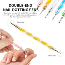 Nail Art Point Pen and Set Used by Women's for Their Fashion Purposes (Pack of 5Pcs) the24kgal