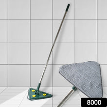 2-in-1 Extendable Triangle Mop – Retractable, 360° Rotating, Telescopic & Reusable Mop Heads (1 Pc) the24kgal