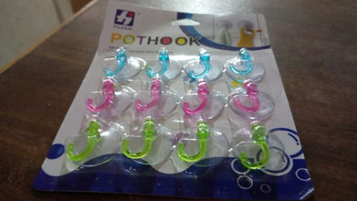 Transparent Rubber Vacuum Sucker Hooks Hanger Strong Suction Cup (12 Pc) the24kgal