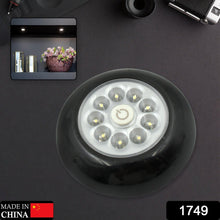 9 LED Touch Light Closet Light Battery Powered Stick-on Anywhere Puck Lights with New Strong Adhesive for Cabinet, Stair, Bedroom, Kitchen Night Light Stick Tap Night ( Battery Not Included / 1 Pc ) the24kgal