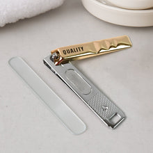 Cute Nail Clipper with Nail Catcher, Nail File - Stainless Steel (1 Pc) the24kgal
