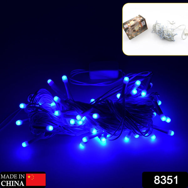 9MTR HOME DECORATION DIWALI & WEDDING LED CHRISTMAS STRING LIGHT INDOOR AND OUTDOOR LIGHT ,FESTIVAL DECORATION LED STRING LIGHT, ONE COLOR LIGHT ( 9 MTR Blue Color) the24kgal