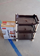Apex Small Multiuse Plastic Storage Rack Organizer 3-Tier the24kgal