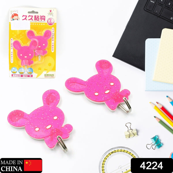 Strong Self-Adhesive Hooks (2 Pc): Heavy Duty, Waterproof, All-Purpose the24kgal