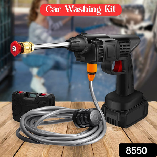 48V Car washing Kit, Portable Pressure Washer with, Rechargeable | Cordless Pressure Washer Gun | Handheld Pressure Washer for Car | Car Washer Gun (Type 1- Single Battery) the24kgal