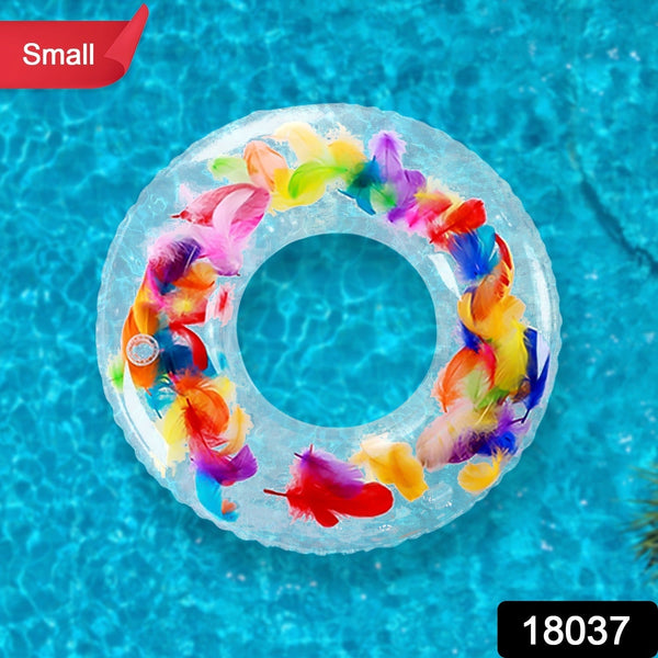 Swim Ring, For children, Conveniently Portable, Feathers, Swimming Ring, For Water Play, For Beaches, Swimming, Summer Vacation (1 Pc) the24kgal