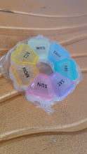 7-Day Round Weekly Pill Organizer Box (1 Pc) the24kgal