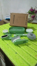 Dish Brush Set with Handle, Replacement Heads, Drain Tray in Kitchen (9 Pcs Set) the24kgal