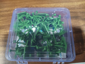 Plant Climbing Wall Fixture Clip Self-Adhesive Hook (40 Pcs Set / With plastic box) the24kgal