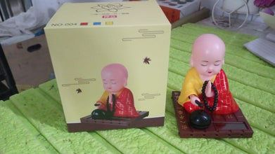 Solar Powered Sitting Buddha Statue,  Moving Head and Hand (1 Pc / Big) the24kgal