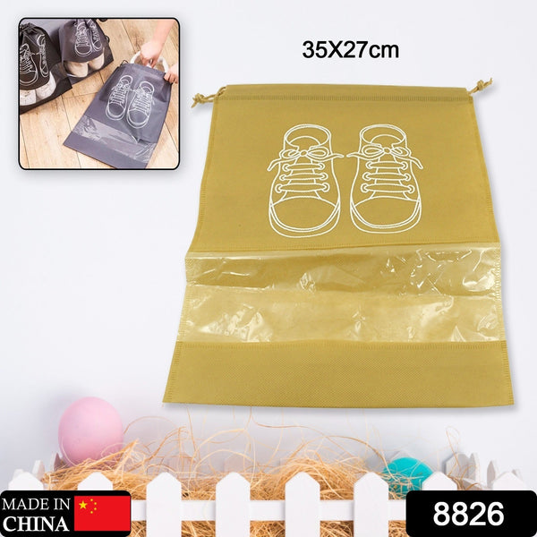 Beach Bag Shoes Storage Bag Closet Organizer Non-woven Travel Portable Bag Waterproof Pocket Clothing Classified Hanging Bag shoe bag luggage travel Portable Shoe Pouch Non Woven Transparent Window (1 Pc ) the24kgal