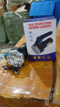 Portable Flashlight / Torch  COB 7LED Hand Light USB Rechargeable Light with Side Light (1 Pc) the24kgal