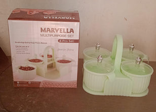 Multipurpose Plastic Storage Container Set: Kitchen Jars, Spices, Cookies the24kgal