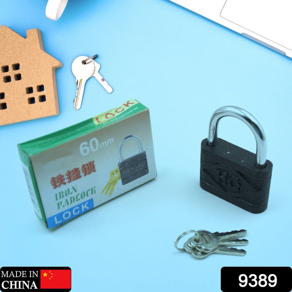 Iron Padlock with Brass Core for Home & Outdoor Security (60mm) the24kgal