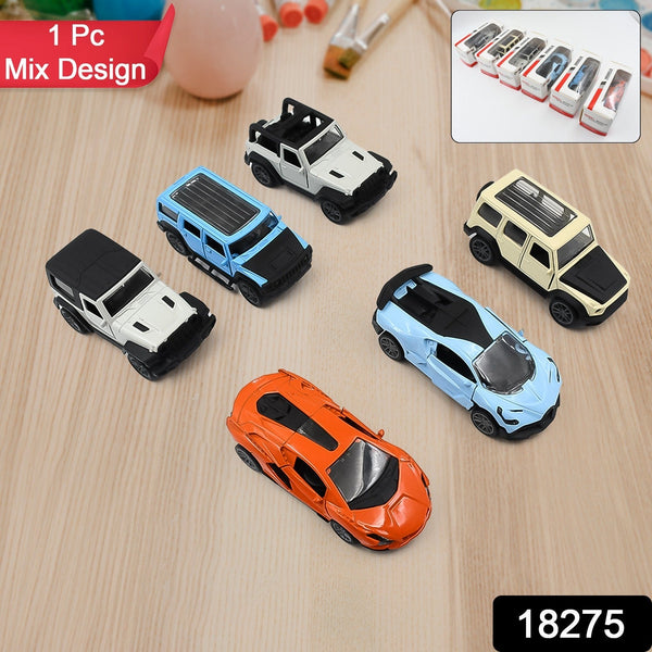 Mini Pull Back Car Widely Used By Kids (1 Pc / Mix Color / Design) the24kgal