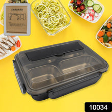 4 Compartment Insulated Lunch Box Stainless Steel |Tiffin Box for Boys, Girls, School & Office Men for Microwave & Dishwasher & Freezer Safe Adult Children Food Container (1 Pc) the24kgal