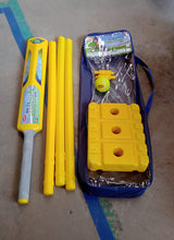 Big Cricket Kit, Cricket Set with 1 Cricket Bat, 1 Rubber Ball, Bails, 3 Stumps with Stand Base the24kgal