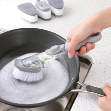 Home & Kitchen Cleaning Brushes, Scrubber, Soap Dispenser Scrub Brush for Pans Pots and Bathtub Sink (2 In 1) the24kgal