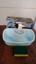 3 in 1 Hand wash Liquid Soap Dispenser with Sponge Holder (1 Set) the24kgal